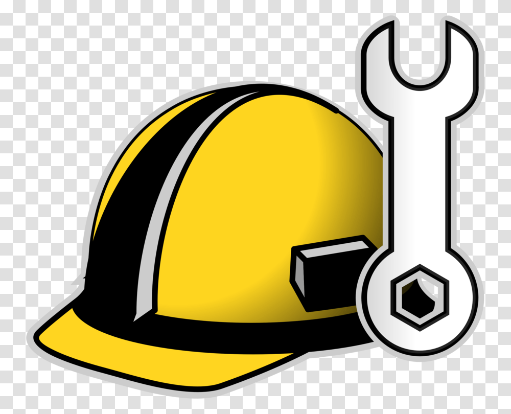 Helmetcapyellow Hard Hat Clip Art, Apparel, Hardhat, Lawn Mower Transparent Png