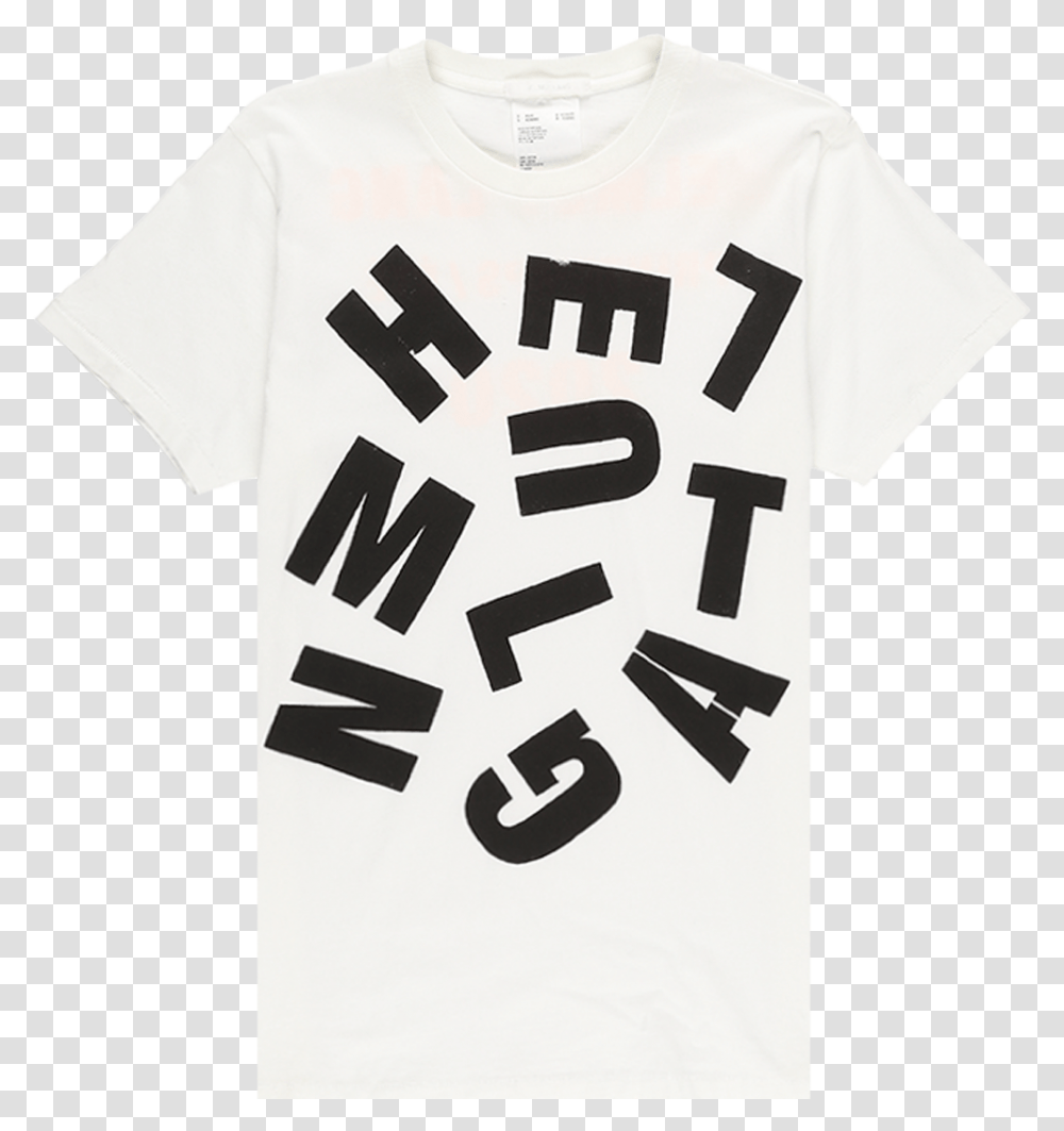 Helmut Lang X Marc Hundley T Shirt Active Shirt, Apparel, T-Shirt Transparent Png