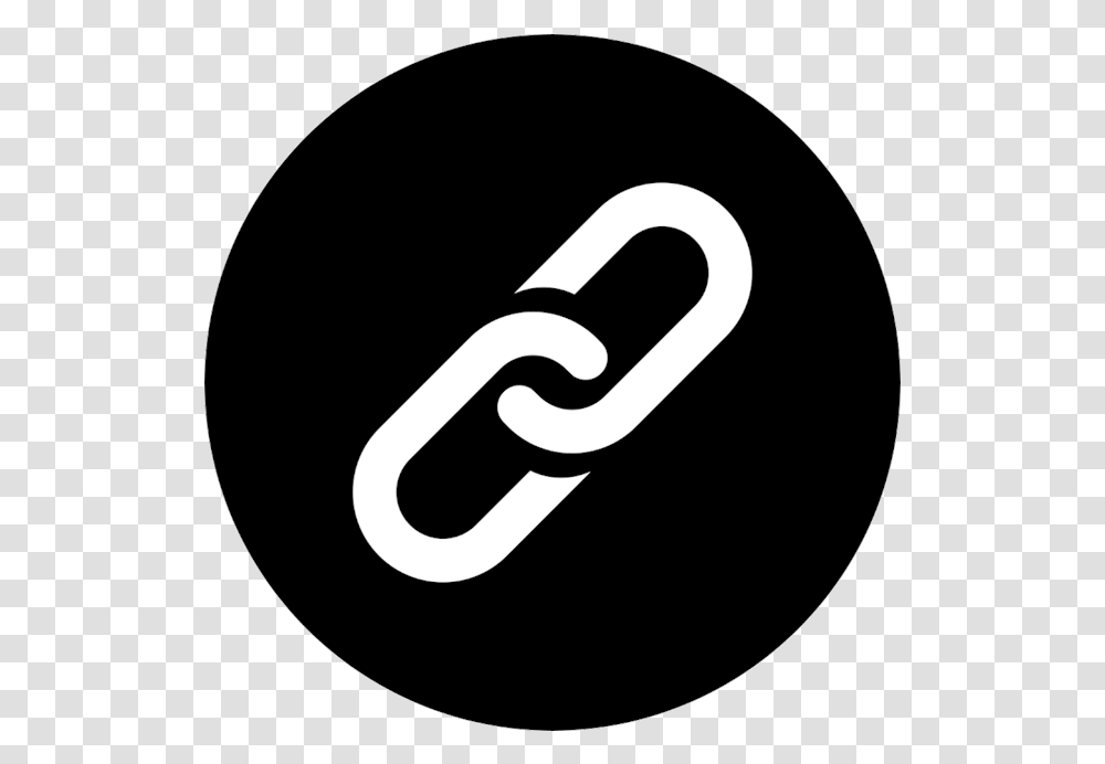 Help Center Circle Link Black Icon, Symbol, Text, Logo, Trademark Transparent Png