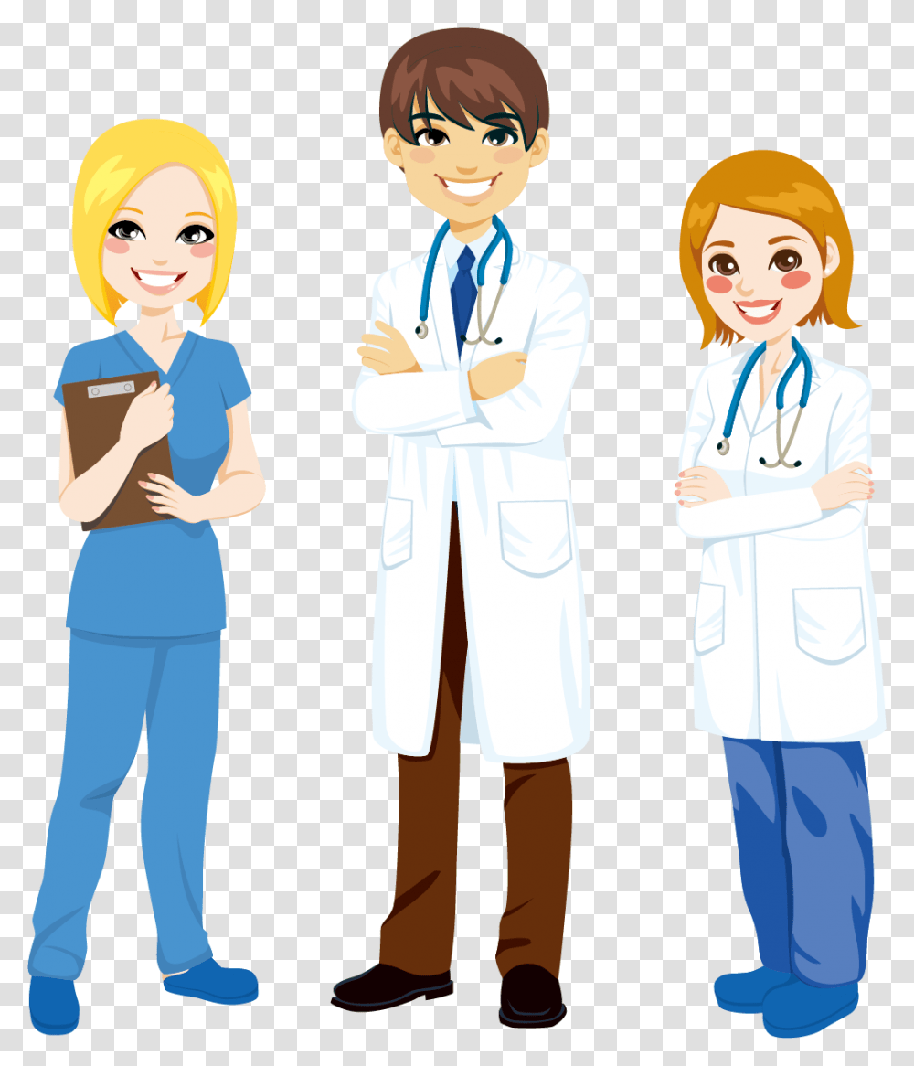 Help Clipart Nurse Team, Person, Human, Doctor, Coat Transparent Png