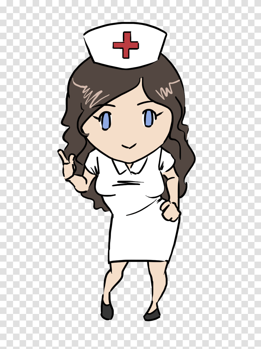 Help Clipart Nurse Team, Person, Human, Drawing, Standing Transparent Png