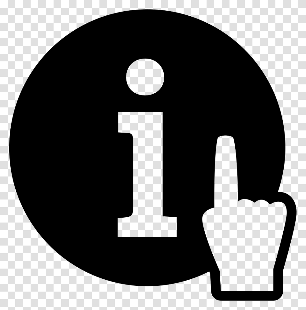 Help Information Button With A Hand With A Finger Pointing More Info, Number, Stencil Transparent Png
