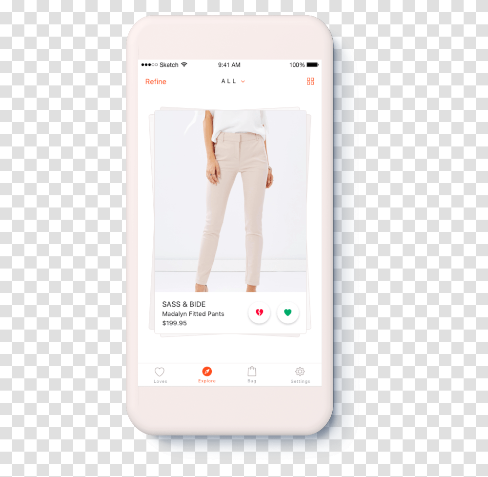 Help People Explore Their Fashion Style Screenshot, Pants, Clothing, Mobile Phone, Electronics Transparent Png