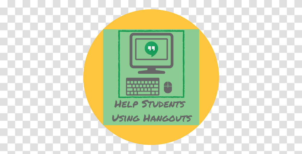 Help Students Using Hangouts Connected For Learning Office Equipment, Security, Text, Word, Vegetation Transparent Png
