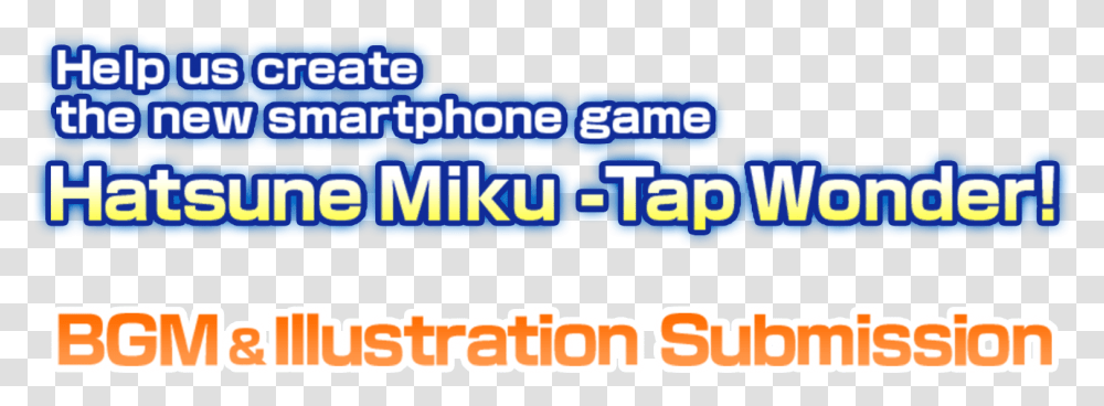 Help Us Create The New Smartphone Game Hatsune Miku, Word, Logo Transparent Png