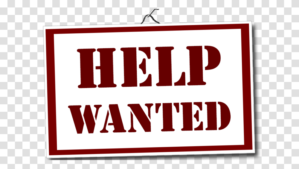 Help Wanted Image, Word, Label, Alphabet Transparent Png