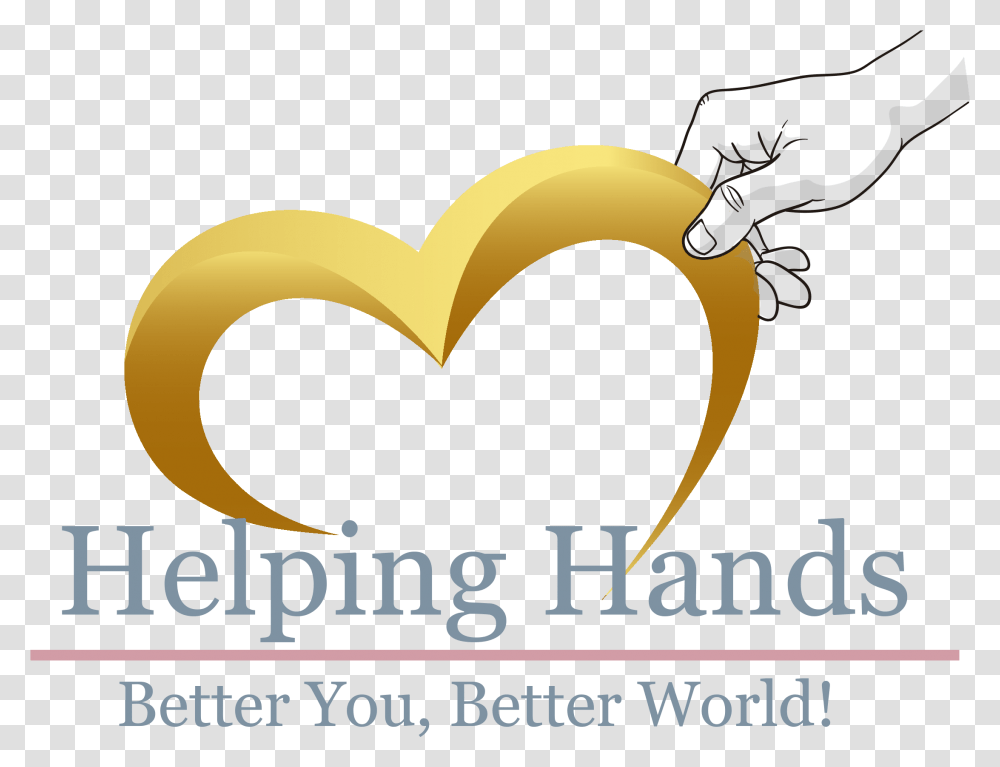 Helping Hands Charity Heart, Label, Flyer, Poster Transparent Png