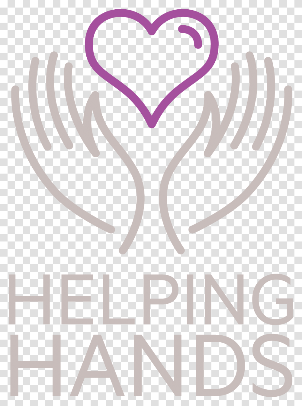 Helping Hands Text Heart, Seed, Grain, Produce, Vegetable Transparent Png