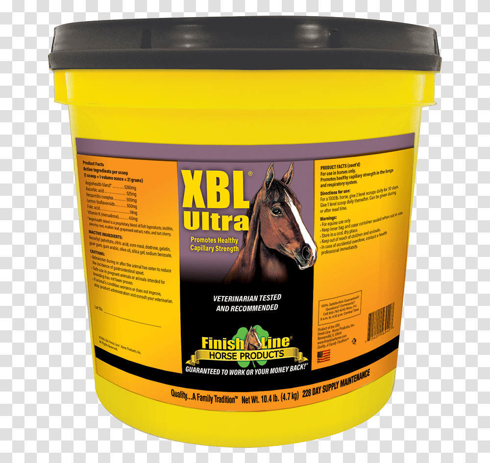 Helps With Race Horses That Are Bleeders, Label, Paint Container, Mammal Transparent Png