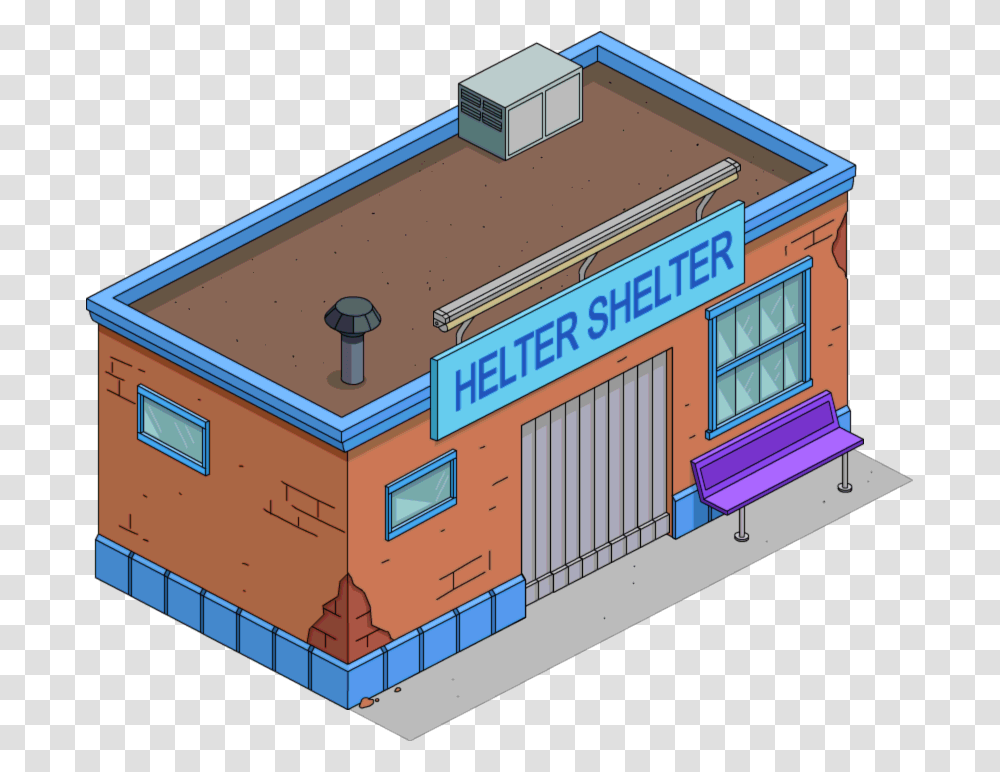 Helter Shelter Los Simpson, Neighborhood, Urban, Building, Housing Transparent Png