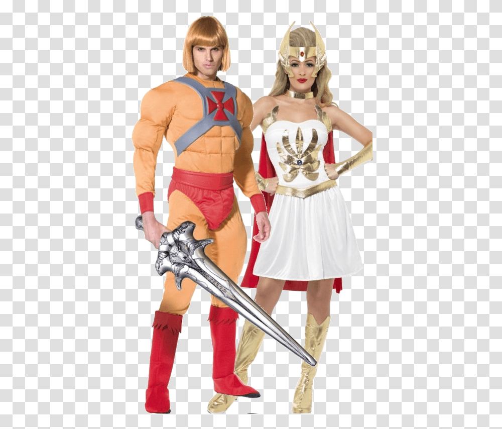 Heman And Shera Halloween Costumes He Man And She Ra Costumes Uk, Axe, Tool, Person Transparent Png