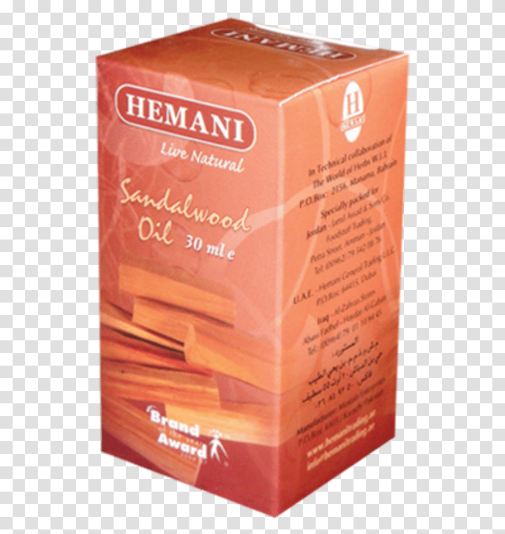 Hemani Sandalwood Oil 30ml Bois De Santal En Arabe, Box, Flour, Powder, Food Transparent Png