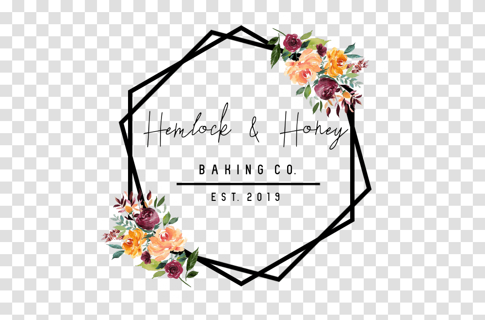 Hemlock Honey Baking Co Premium Symbol, Floral Design, Pattern, Graphics, Art Transparent Png