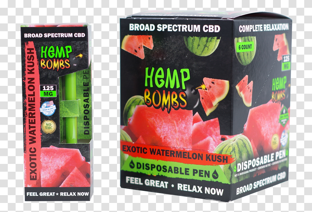Hemp Bombs Disposable Cbd Pen Exotic Watermelon Kush Strawberry, Plant, Fruit, Food, Book Transparent Png