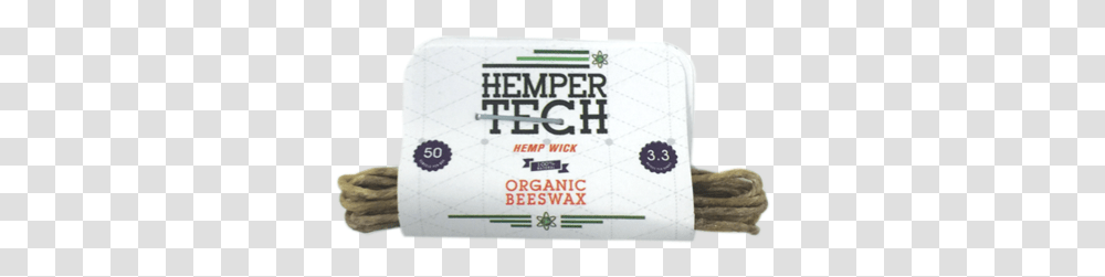Hemper Tech Organic Beeswax Hempwick Hemper Hemp Wick, Paper, Flyer, Poster Transparent Png