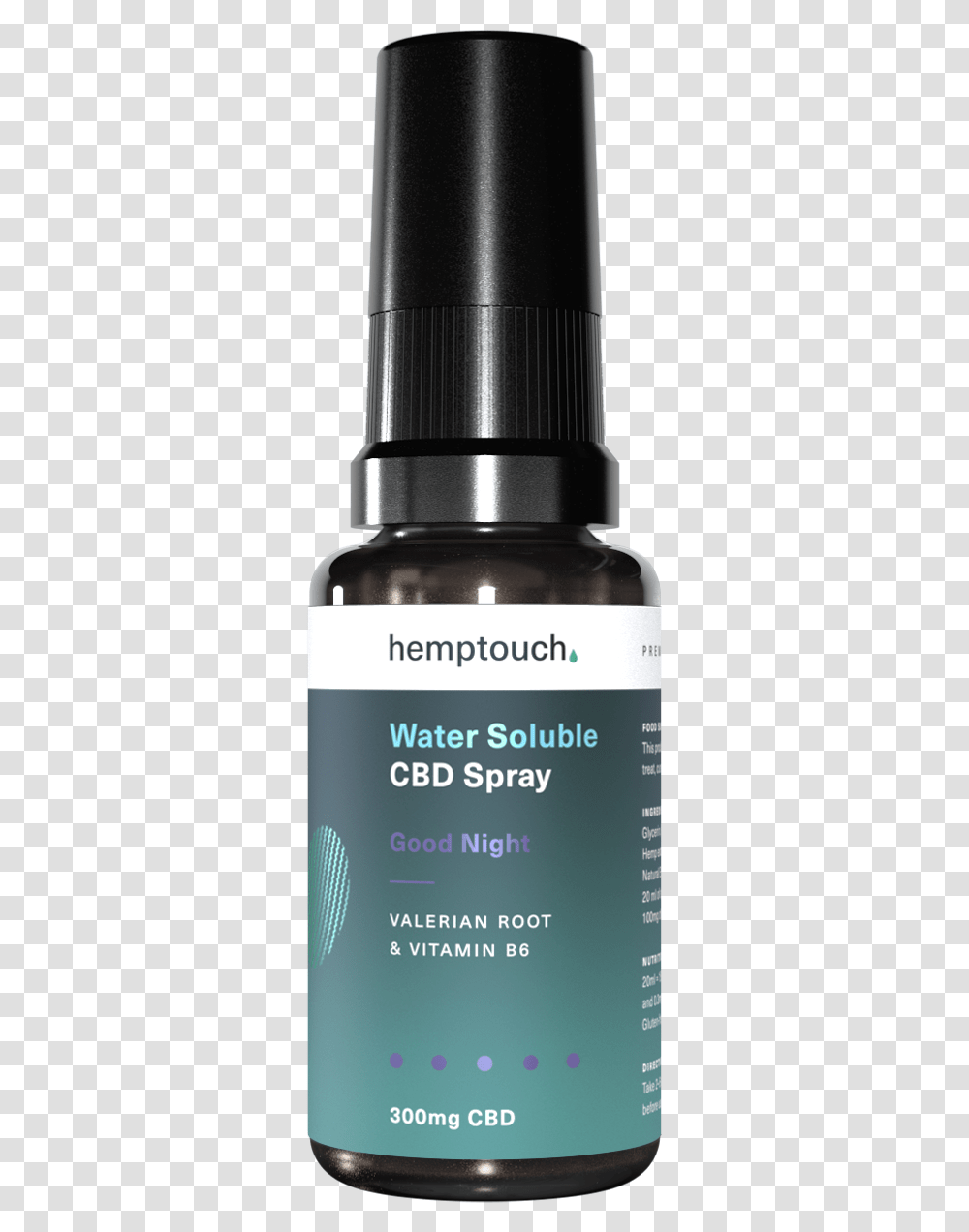 Hemptouch Good Night Cbd Water Soluble Spray With Valerian Cosmetics, Bottle, Ink Bottle, Plant, Astragalus Transparent Png