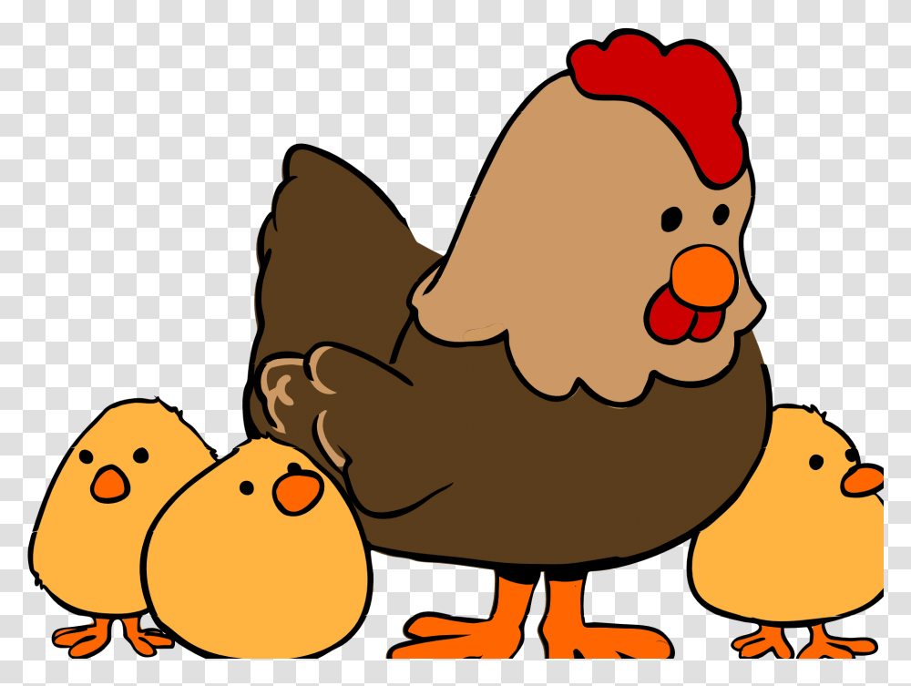 Hen And Chicks Cartoon 4 Der 34 Hen And Chicks Cartoon Easter Bunny Funny Cartoon, Bird, Animal, Poultry, Fowl Transparent Png