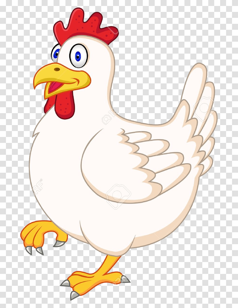 Hen Clipart Fancy Hen Cartoon, Bird, Animal, Fowl, Chicken Transparent Png