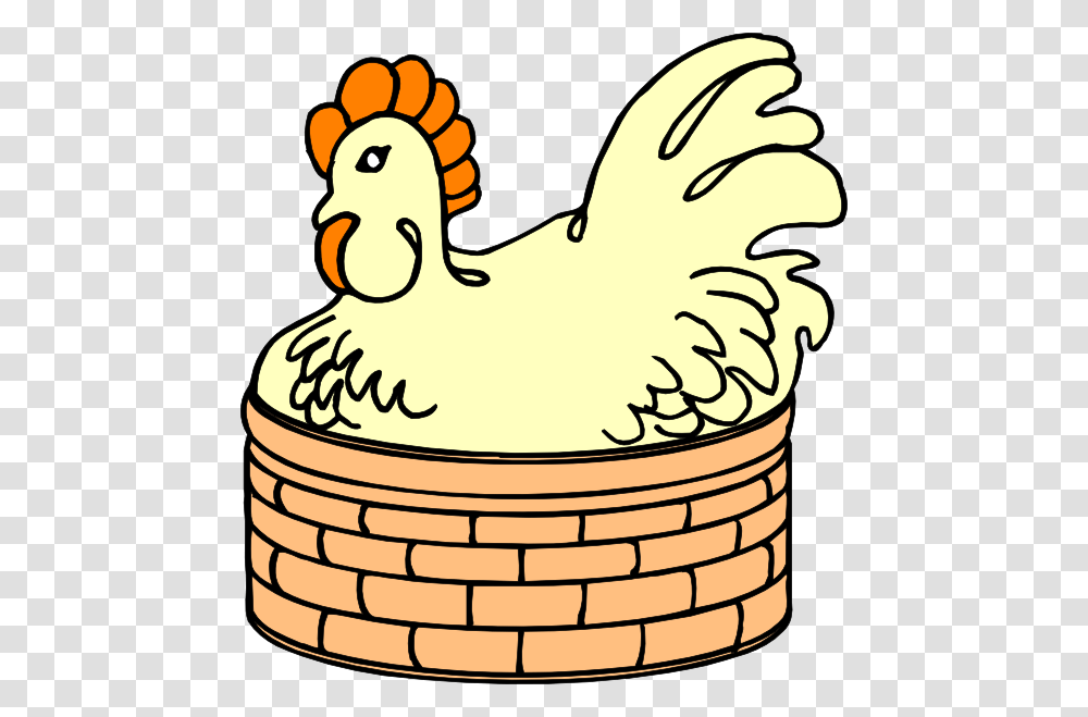 Hen In Basket Clip Art, Birthday Cake, Dessert, Food, Poultry Transparent Png