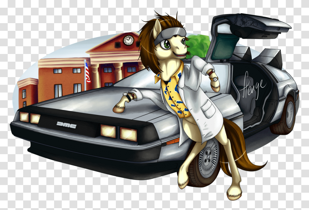 Hengebellika Back To The Future Car Crossover Delorean Cartoon, Toy, Vehicle, Transportation, Tire Transparent Png