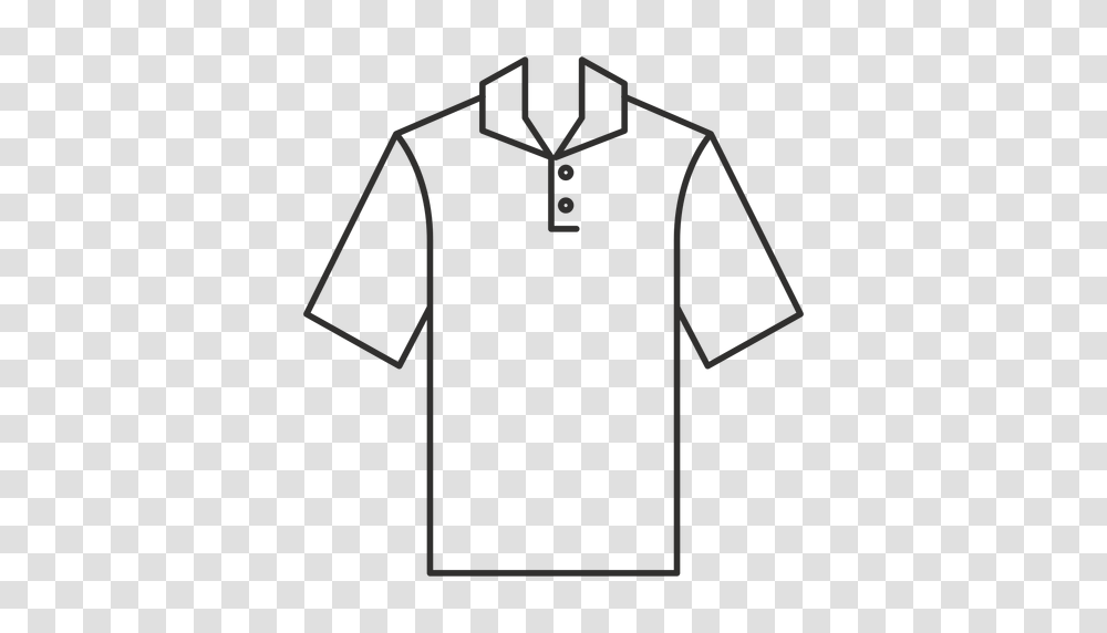 Henley Polo T Shirt Stroke Icon, Apparel, Sleeve, Long Sleeve Transparent Png