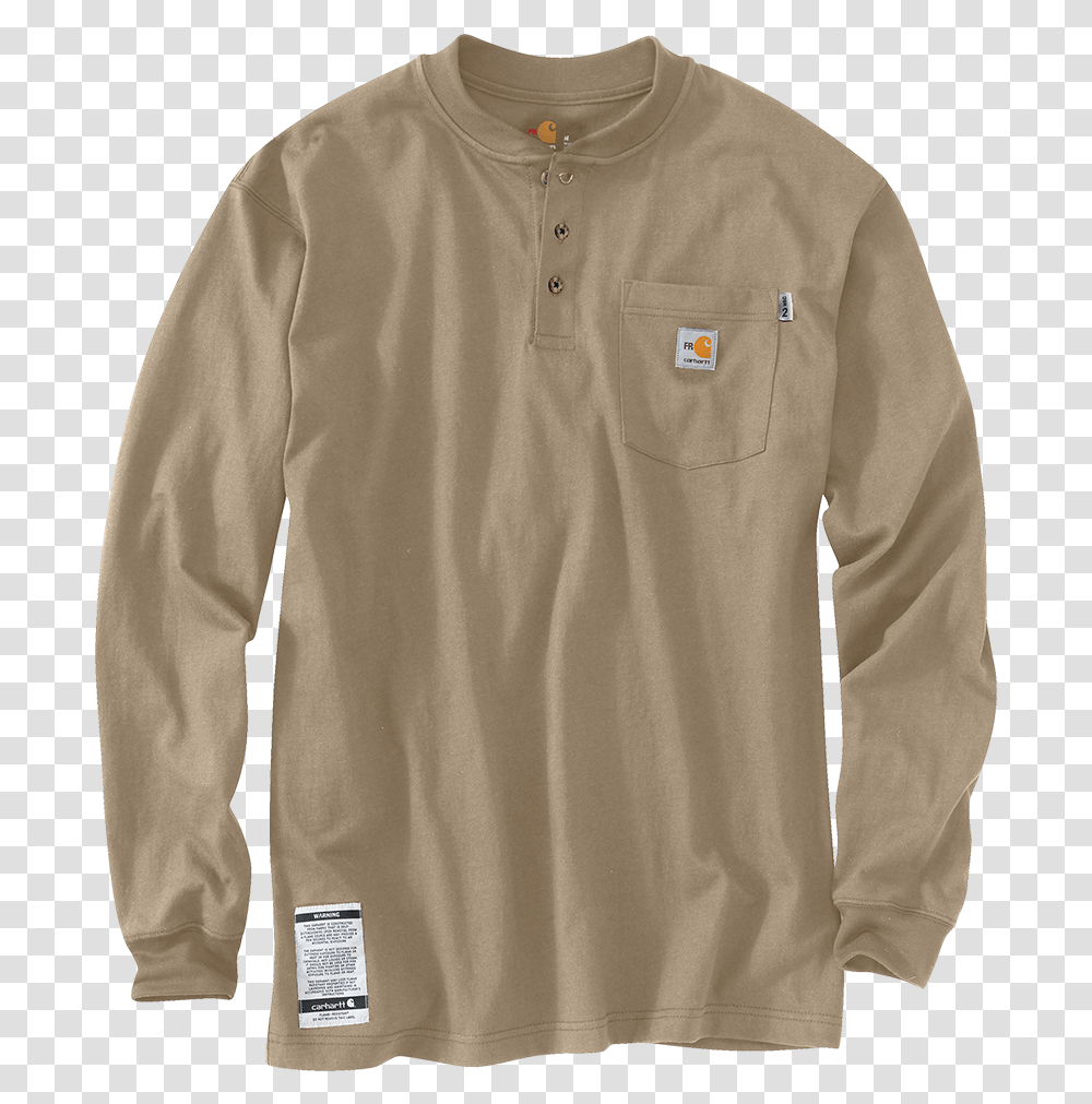 Henley Shirt, Long Sleeve, Apparel, Khaki Transparent Png