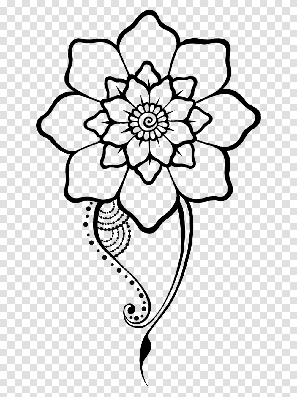 Henna Flower Designs Drawings, Pattern, Rug Transparent Png