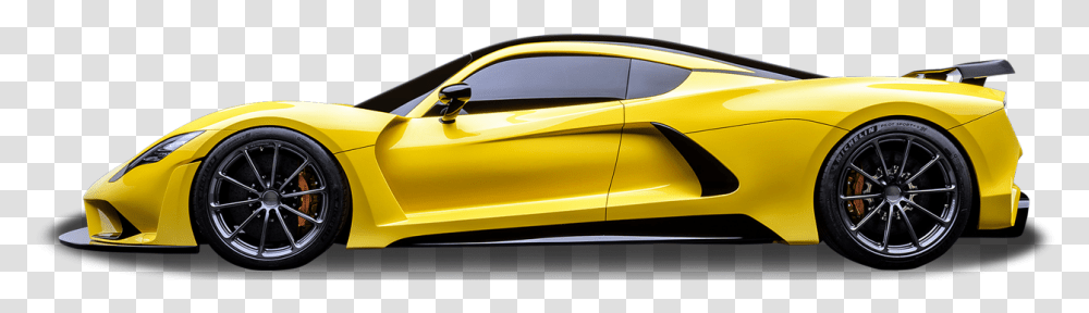 Hennessey Venom F5 Side View, Car, Vehicle, Transportation, Automobile Transparent Png