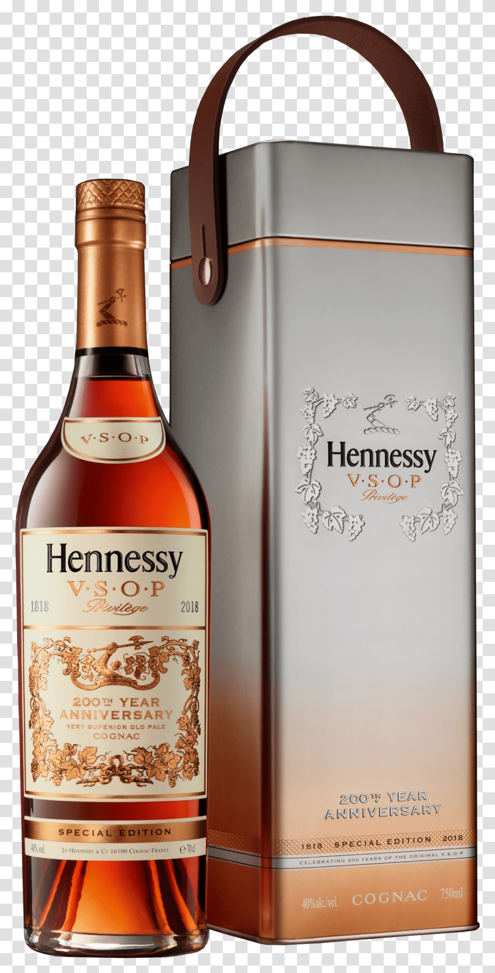 Hennessy 200th Anniversary Vsop, Liquor, Alcohol, Beverage, Drink Transparent Png