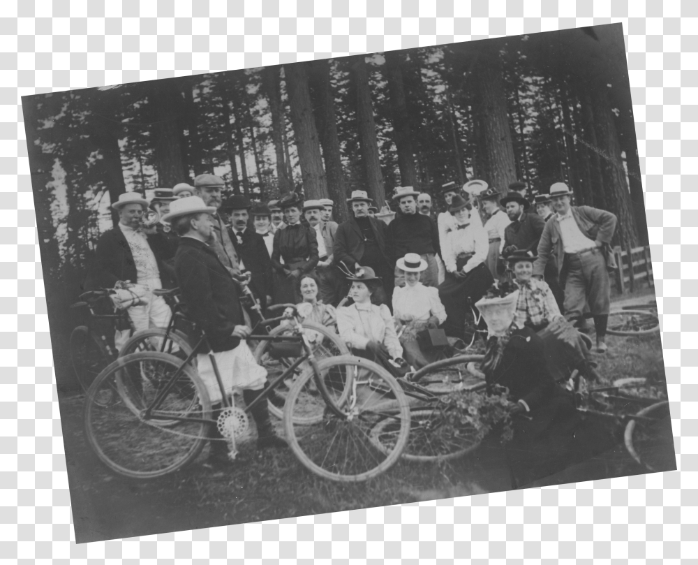 Henry Biking With Group Photograph, Wheel, Machine, Bicycle, Vehicle Transparent Png