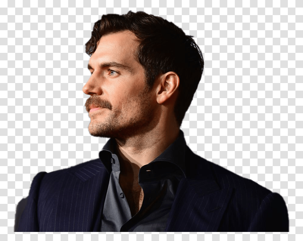 Henry Cavill Background Henry Cavill Mustache, Face, Person, Human, Performer Transparent Png