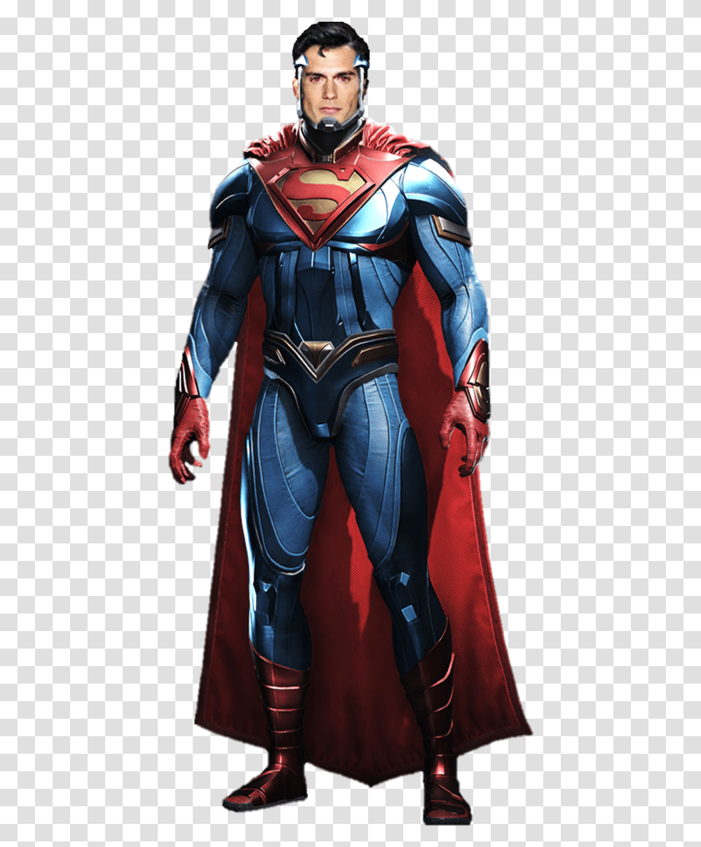Henry Cavill Superman Injustice 2 Superman Armor, Person, Human, Costume Transparent Png