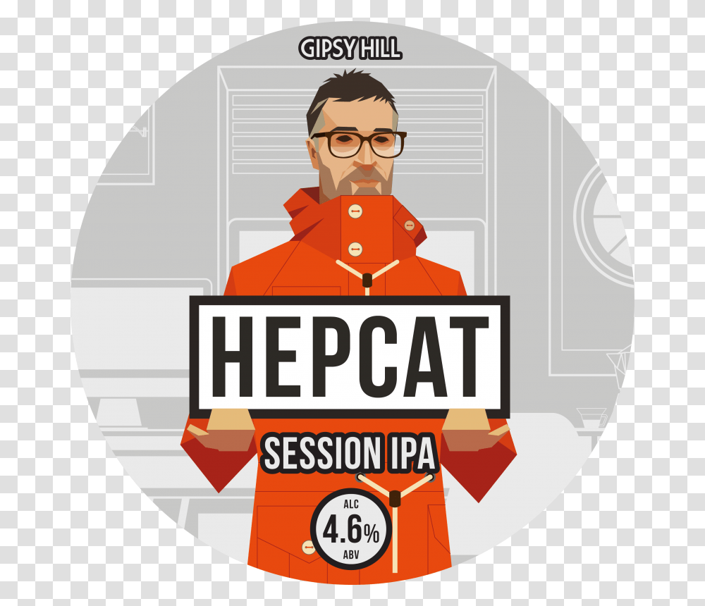 Hepcat Gipsy Hill Hepcat Session Ipa, Logo, Person Transparent Png