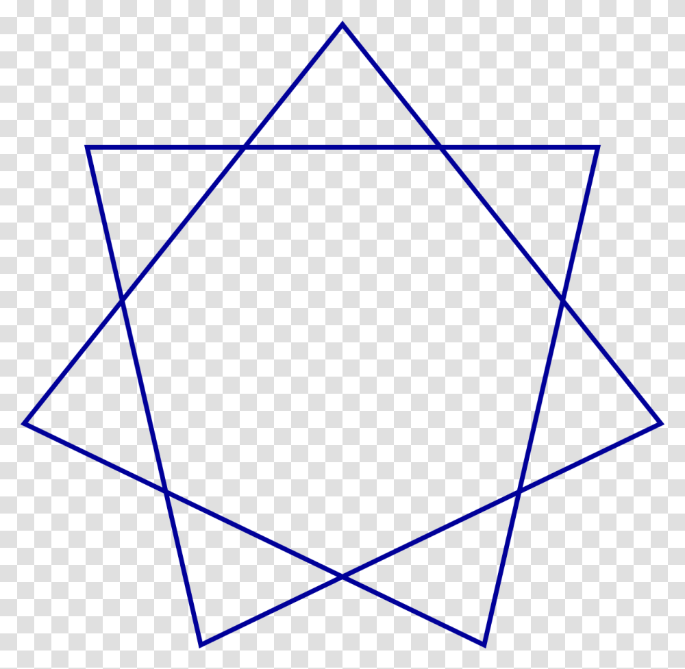 Heptagon Obtuse Heptagram, Triangle, Star Symbol, Pattern Transparent Png