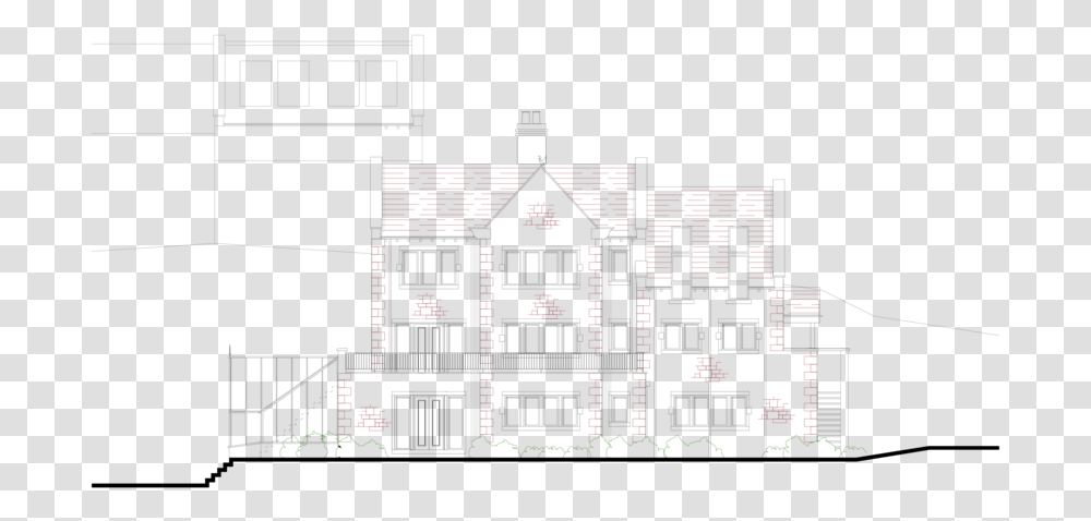 Heptonstall House Elevation Arch, Plan, Plot, Diagram, Scoreboard Transparent Png