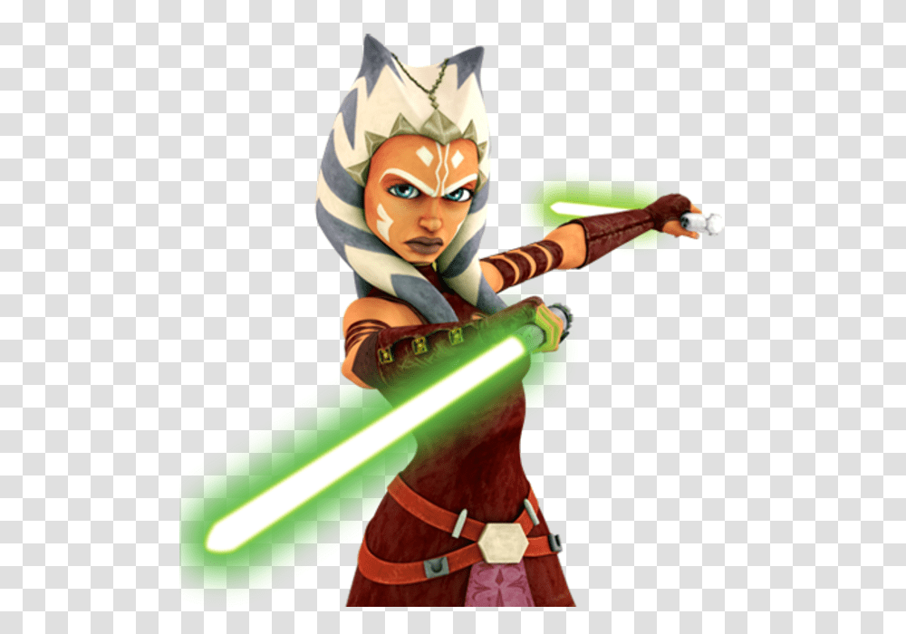 Her Life When Order 66 Was Initiated Leaving The Door Asoka Star Wars Clone Wars, Laser, Light, Duel, Person Transparent Png