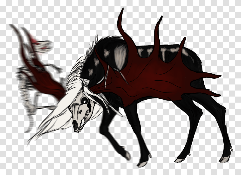 Her Lips Anime Wolf With Horns, Horse, Mammal, Animal, Person Transparent Png