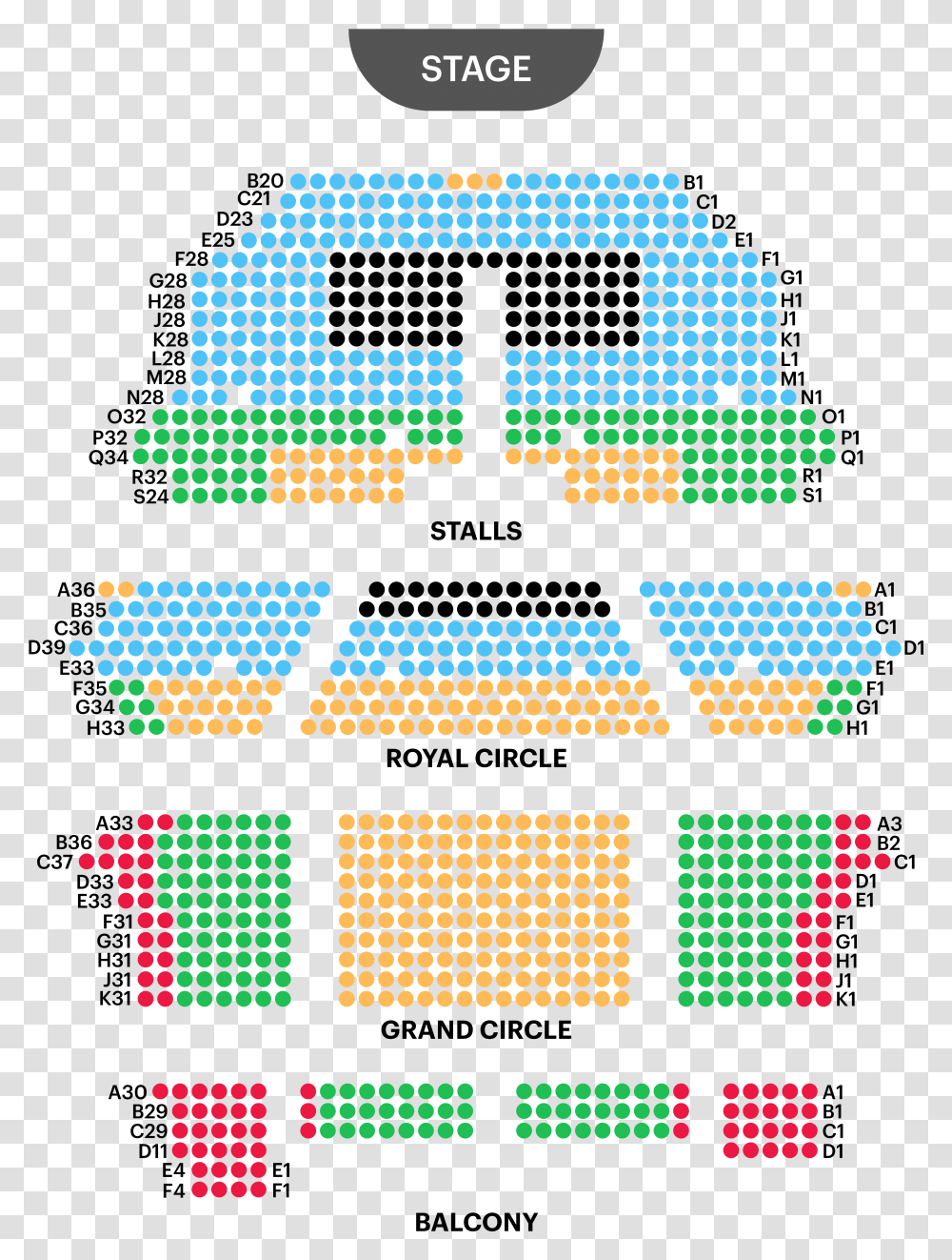 Her Majesty S Theatre Seating Map Her Majesty's Theatre Melbourne Seating Map, Pac Man, Pattern Transparent Png