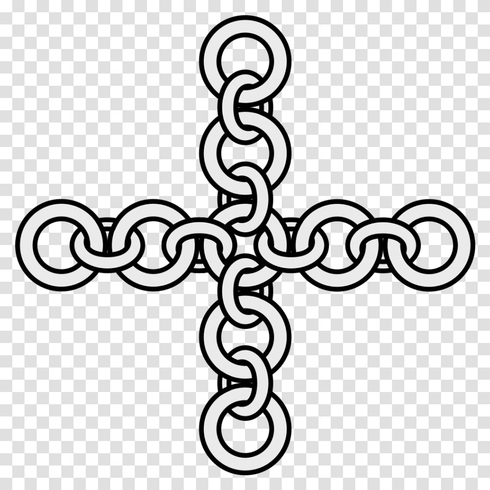 Heraldic Chain, Cross, Hook Transparent Png