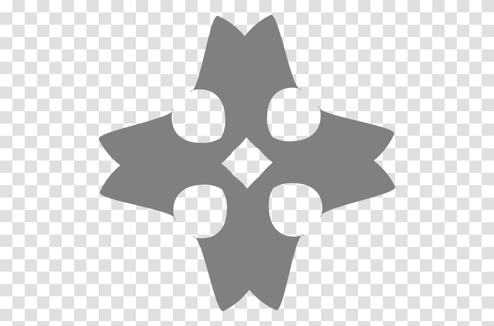 Heraldic Cross Clip Art Free Vector, Star Symbol, Silhouette, Stencil Transparent Png