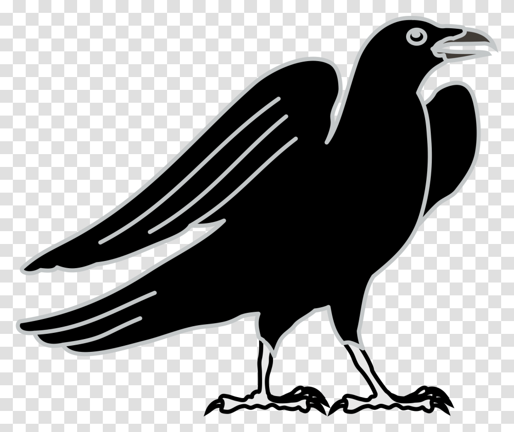 Heraldic Crow, Bow, Bird, Animal, Eagle Transparent Png