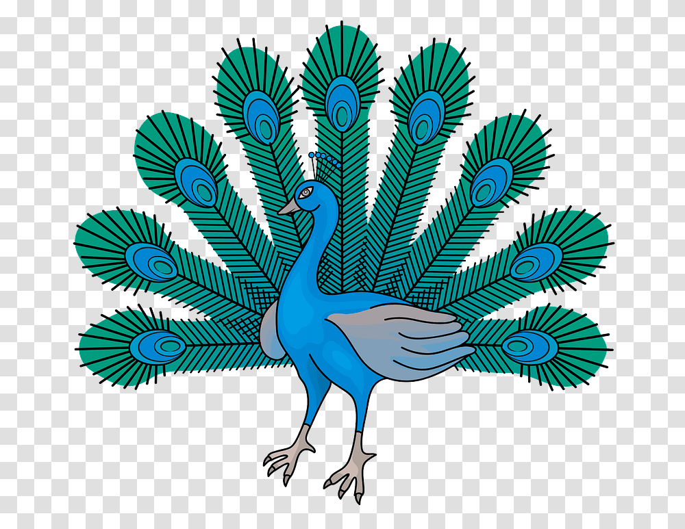 Heraldic Peacock Clipart Pavo Clipart, Bird, Animal, Dodo, Duck Transparent Png