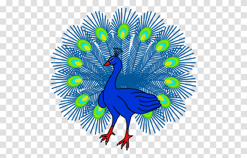 Heraldic Peacock Peacock Sigil, Bird, Animal Transparent Png