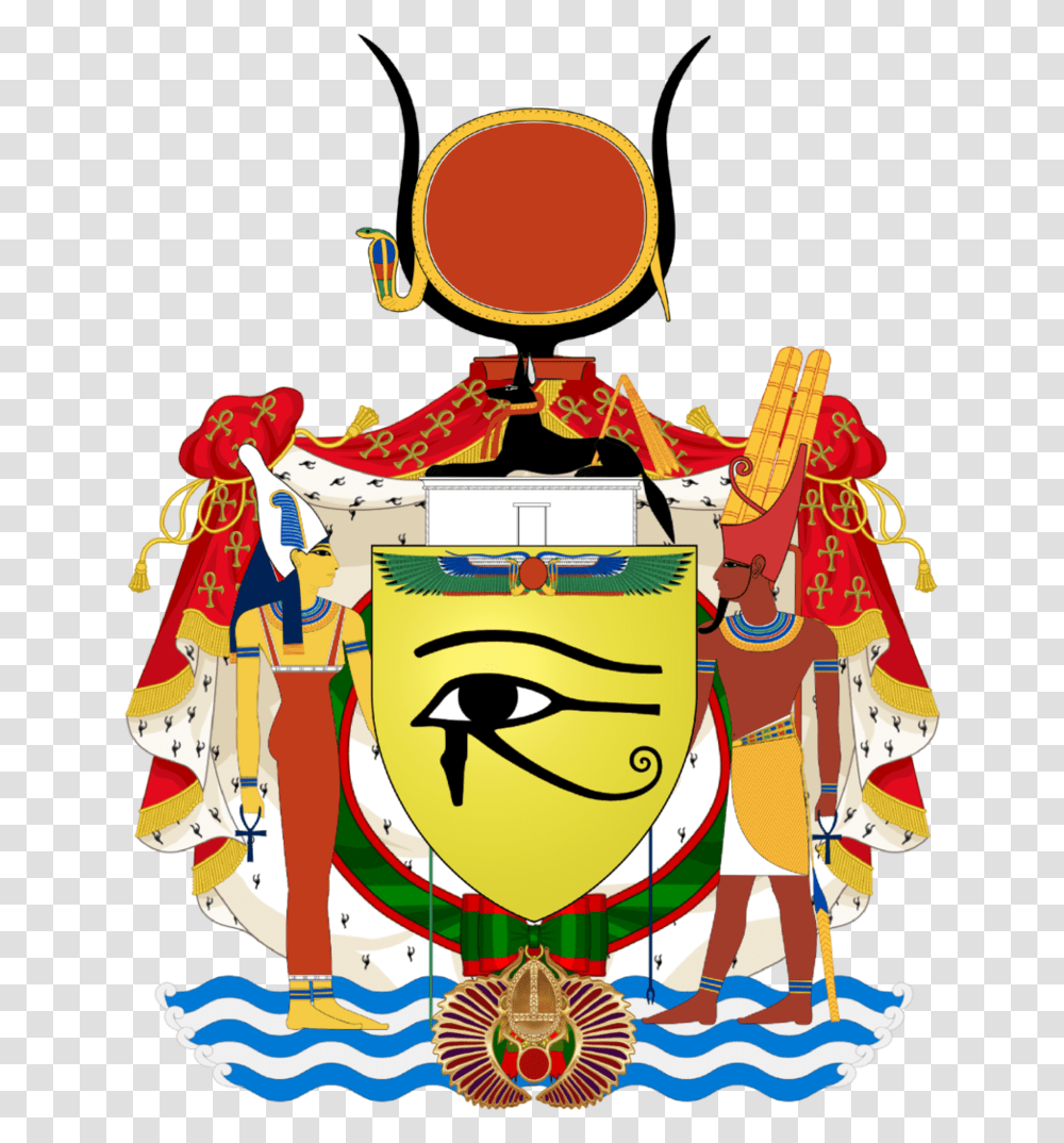 Heraldic Prince Crown Ancient Egypt Coat Of Arms, Graphics, Art, Text, Doodle Transparent Png