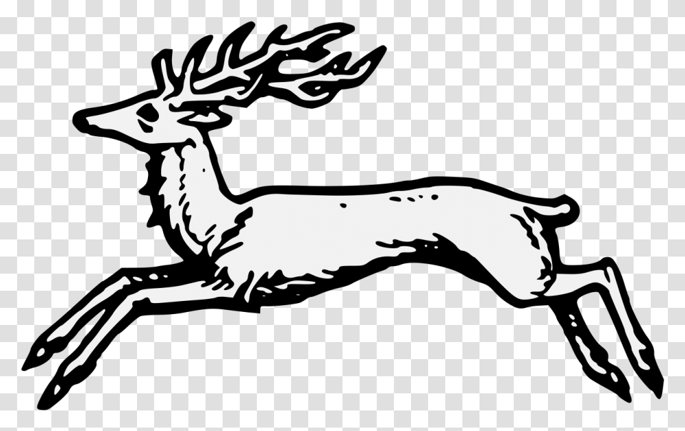 Heraldic Stag, Elk, Deer, Wildlife, Mammal Transparent Png