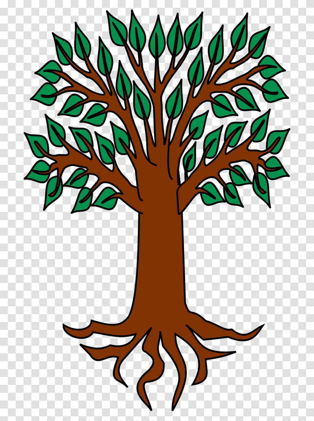 Heraldic Tree, Plant, Palm Tree, Arecaceae, Root Transparent Png