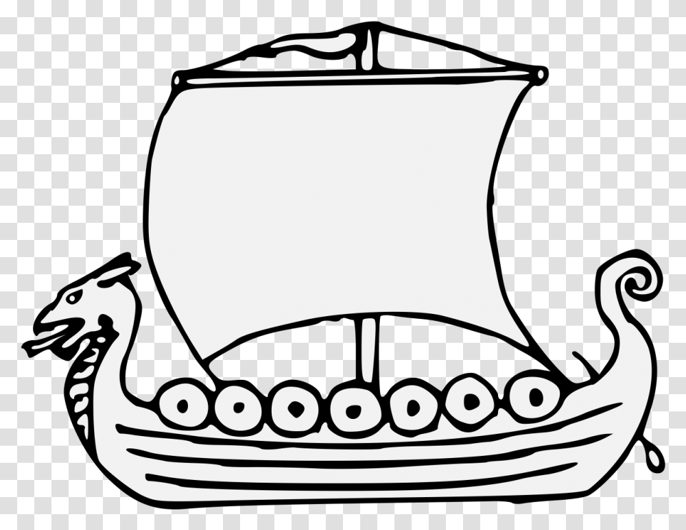 Heraldic Viking Boat, Apparel, Stencil Transparent Png