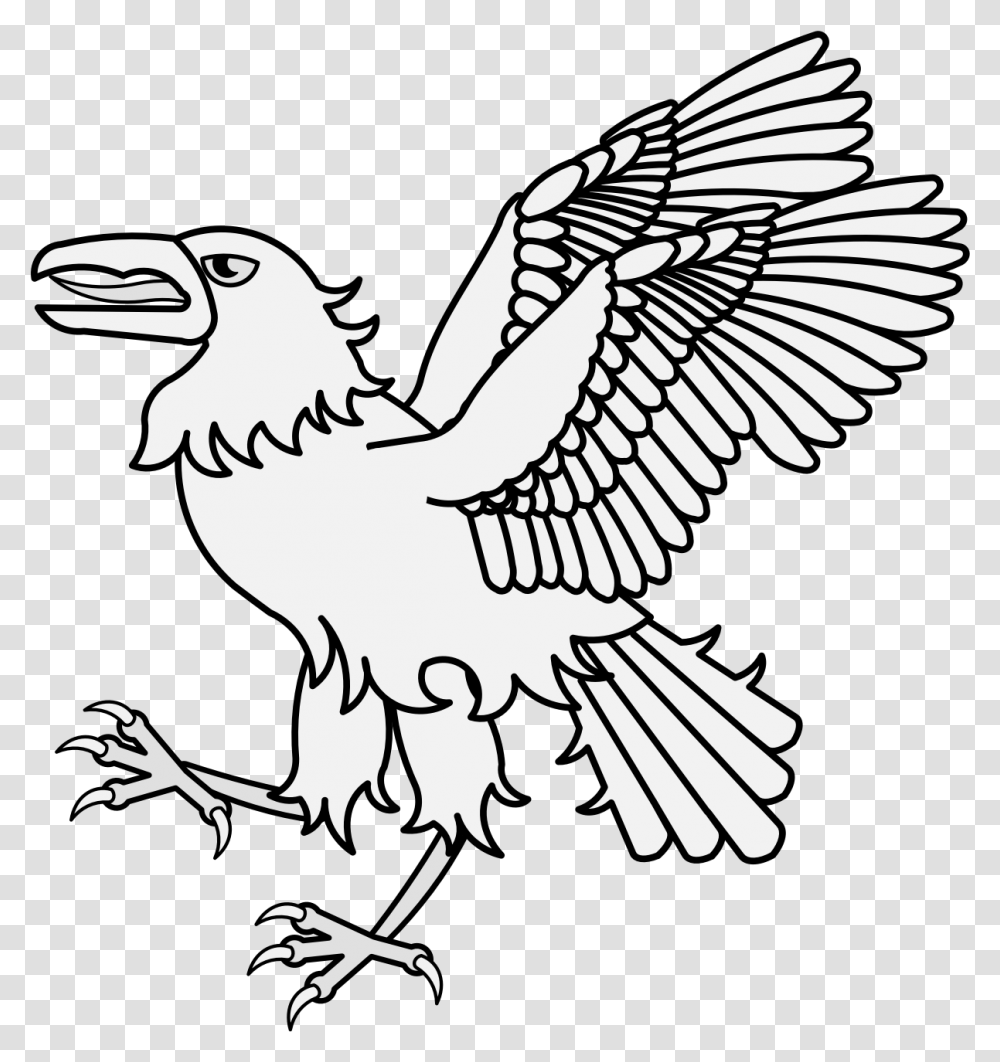 Heraldry Raven Rising, Eagle, Bird, Animal, Flying Transparent Png