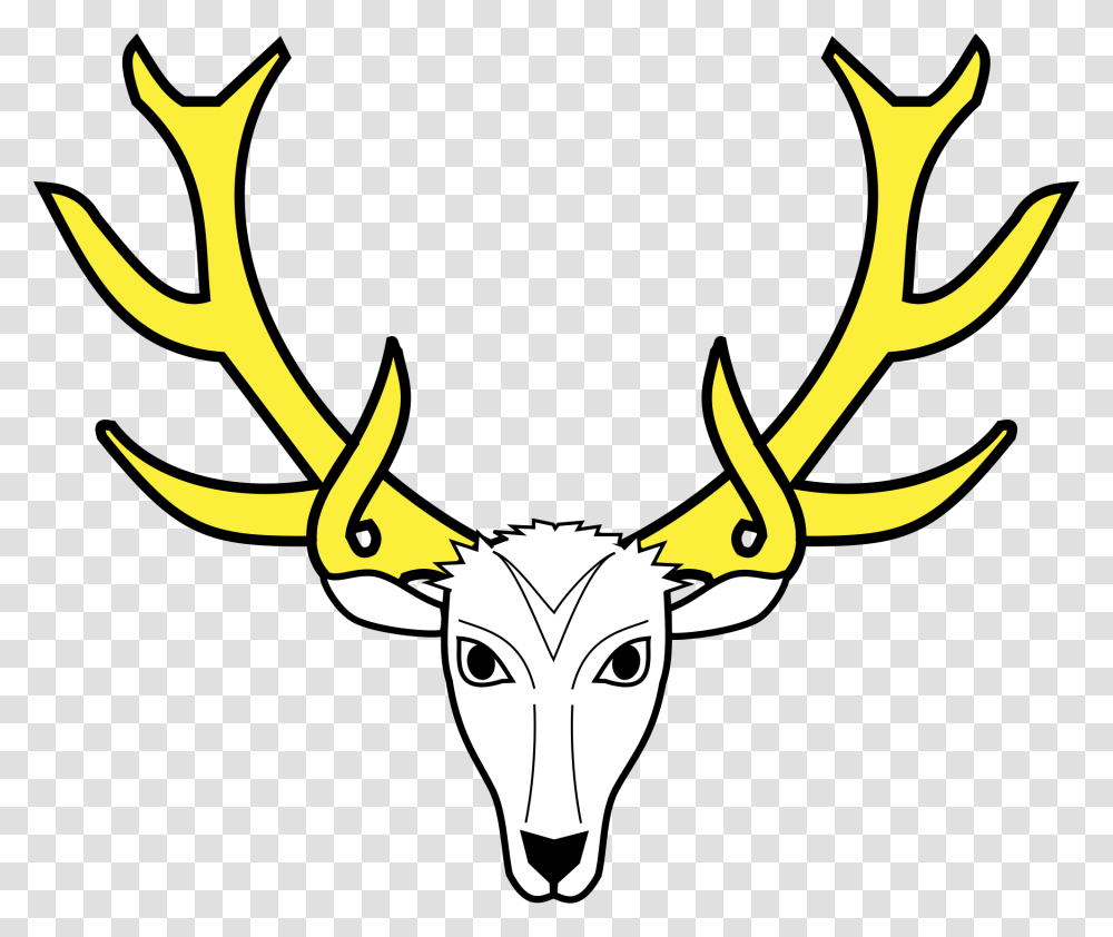 Heraldry Vector Deer Coat Of Arms Deer Head, Antler, Wildlife, Mammal, Animal Transparent Png