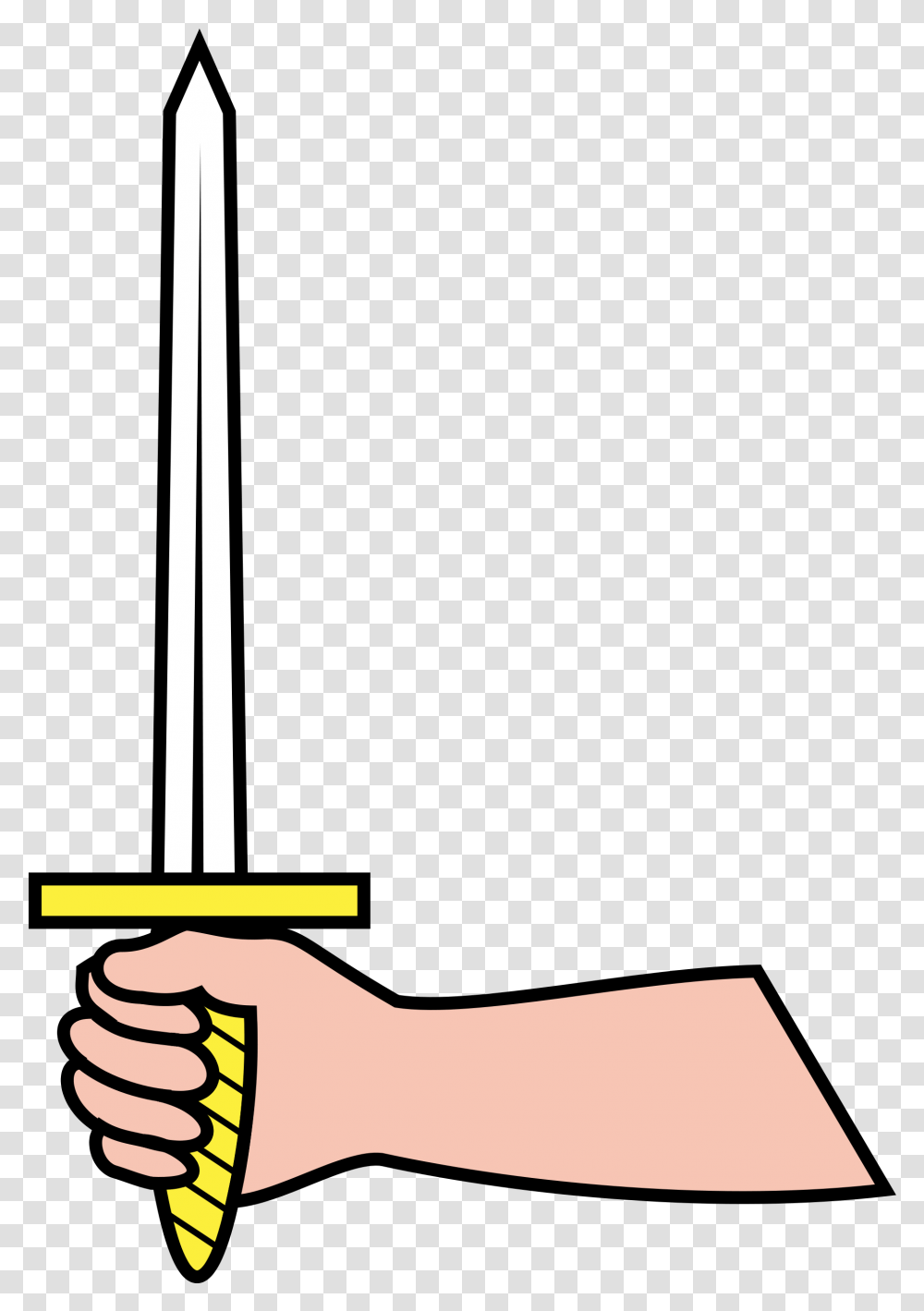 Heraldry Vector Sword Vector Freeuse Library Sword In Hand Clipart, Axe, Tool, Duel, Weapon Transparent Png